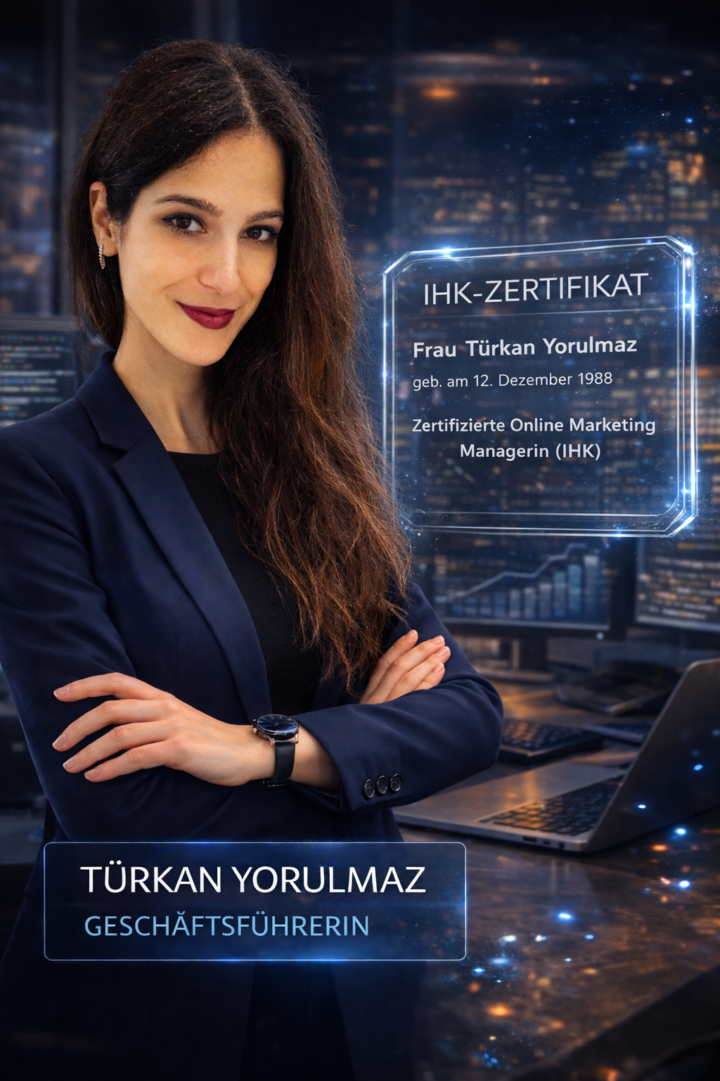 Türkan Yorulmaz – Geschäftsführerin und zertifizierte Online Marketing Managerin (IHK)