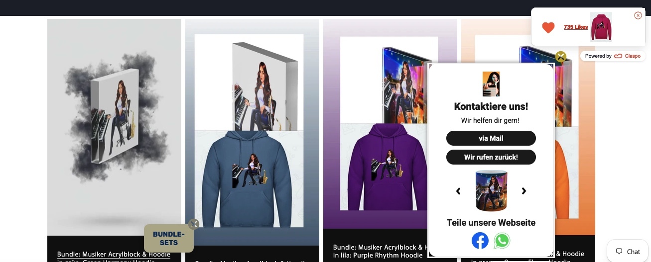 Musiker Merchandise Shop